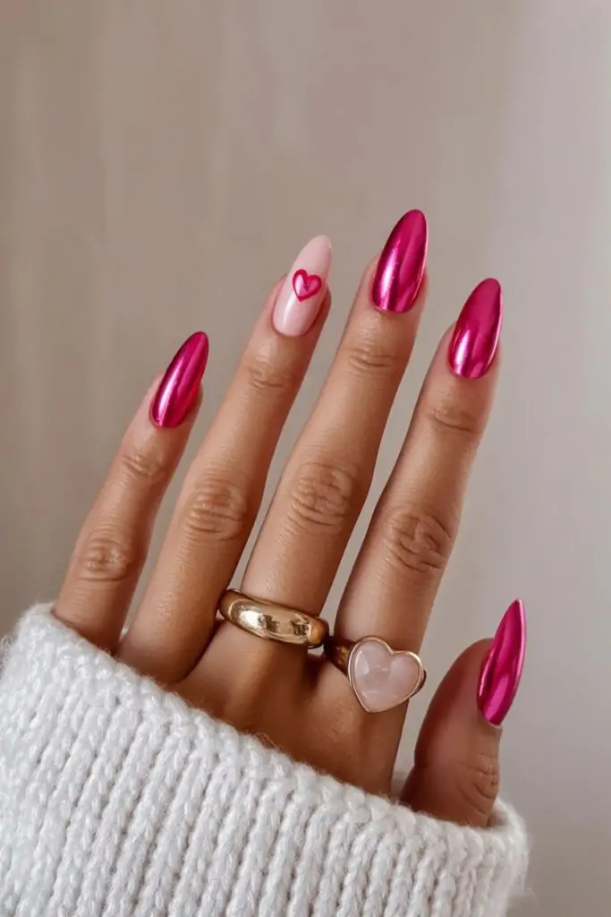 Futuristic, high-shine vibes