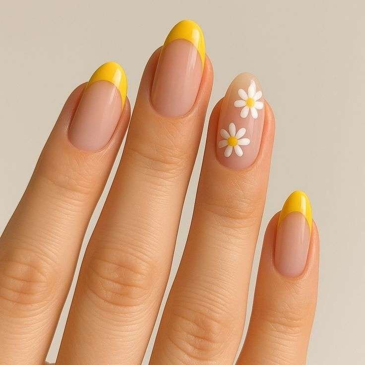 This graceful, clean look is most commonly referred to as Cherry Blossom Minimalist nails or Dainty Floral Almond nails. In the 2026 beauty scene, this specific aesthetic is also categorized under the "Rich Girl" or "Soft Girl" nail trends, which prioritize clean, polished simplicity with subtle, hand-painted details.