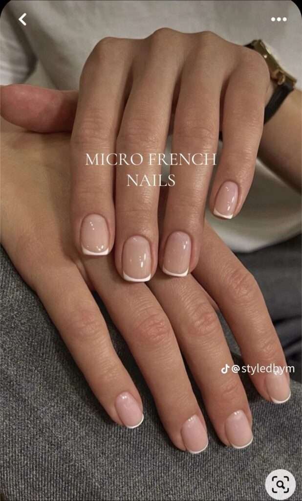 Micro French tips—also known as "skinny French" or "baby French"—are a refined, minimalist update to the traditional 90s manicure. This trend features an ultra-thin line at the very edge of the nail, often no thicker than a piece of thread, making it the go-to look for the "quiet luxury" and "clean girl" aesthetics of 2026.