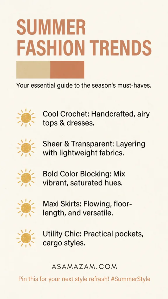 What to Wear for Summer 2026. This style guide features the hottest summer outfit ideas trending right now. From breezy linen sets, effortless maxi dresses, tailored shorts, relaxed wide-leg pants, lightweight cotton tops, and matching co-ords to elevated casual looks perfect for everyday wear. Summer 2026 fashion is all about comfort, polished basics, and easy pieces that still look stylish.