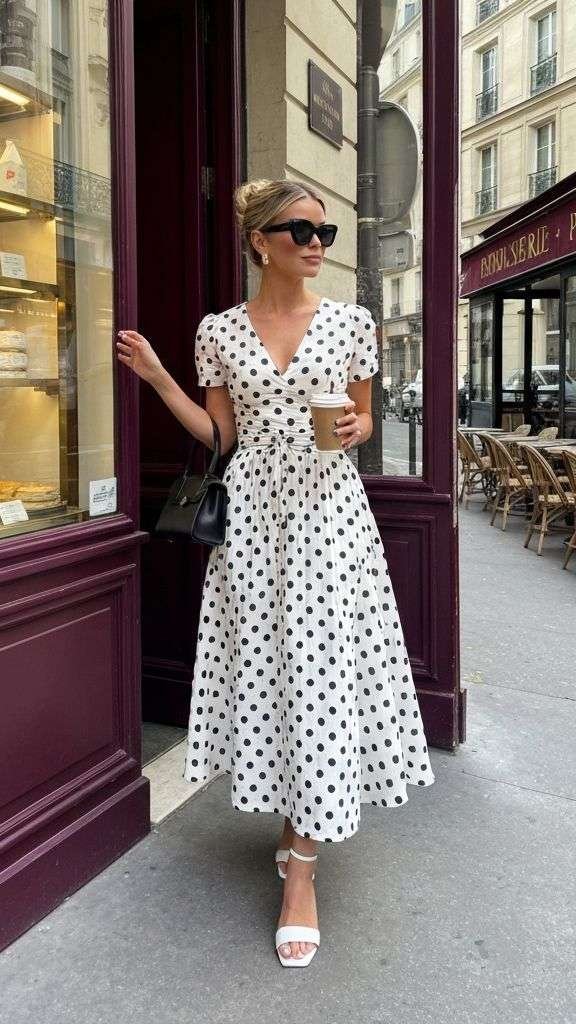 Polka dots have always had a reputation — a little twee, a little retro, the kind of print that feels charming on a 1950s housewife but awkward in 2026. And then Jacquemus happened.