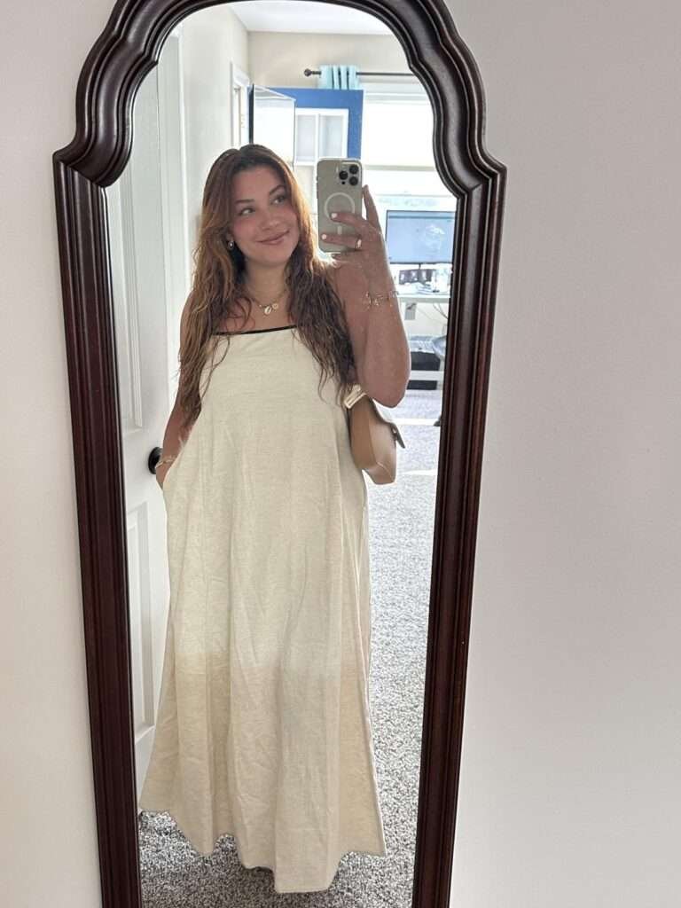Shy Velvet Women's 2026 Summer Linen Maxi Dress Contrast Spaghetti Strap Dress Backless Casual Party Beach Dresses