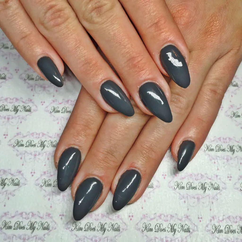 Charcoal Grey Fall Nails. Charcoal is the quiet neutral of the fall nail world. It's moody without being harsh and pairs effortlessly with denim, leather jackets, and pretty much every fall staple already hanging in your closet.