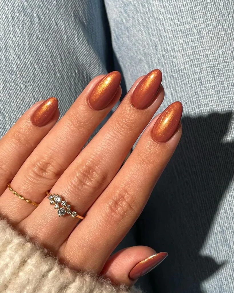 Somewhere between red and orange, cinnamon spice is warm, cozy, and instantly reads as fall the moment you see it. It's a great transitional color if you're not ready to fully commit to browns yet but want to move on from summer brights.