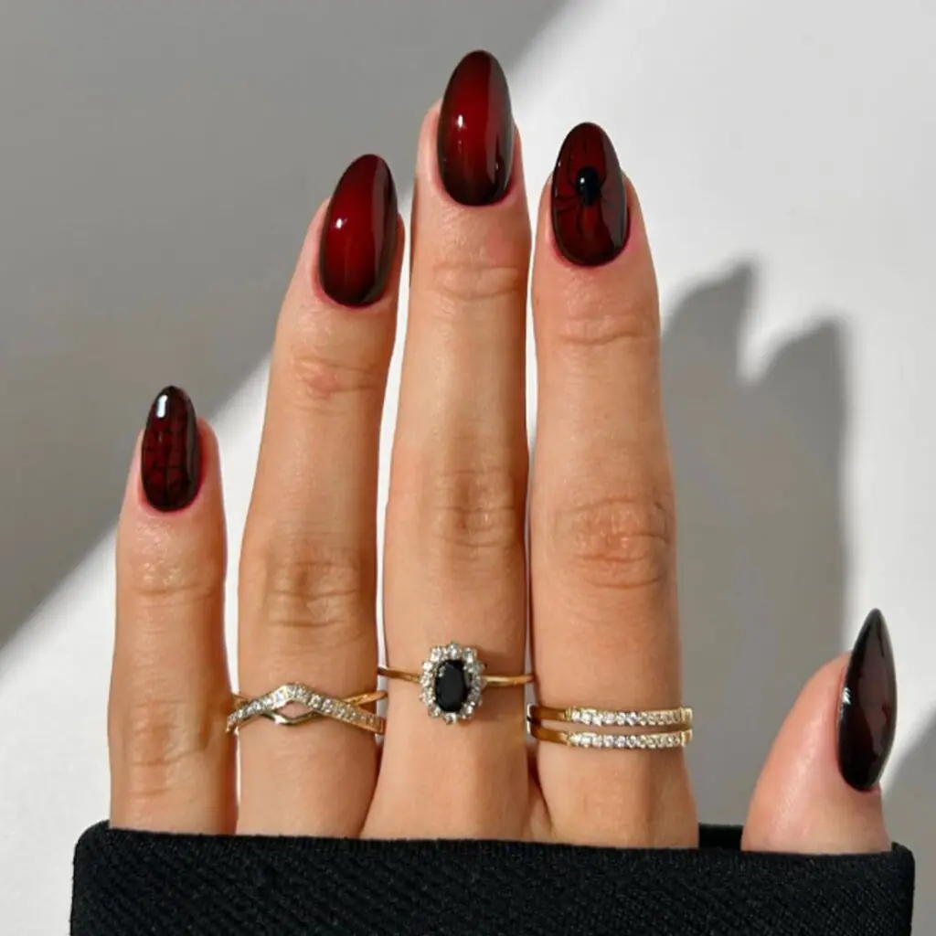 Gothic Spider & Haunted Nails