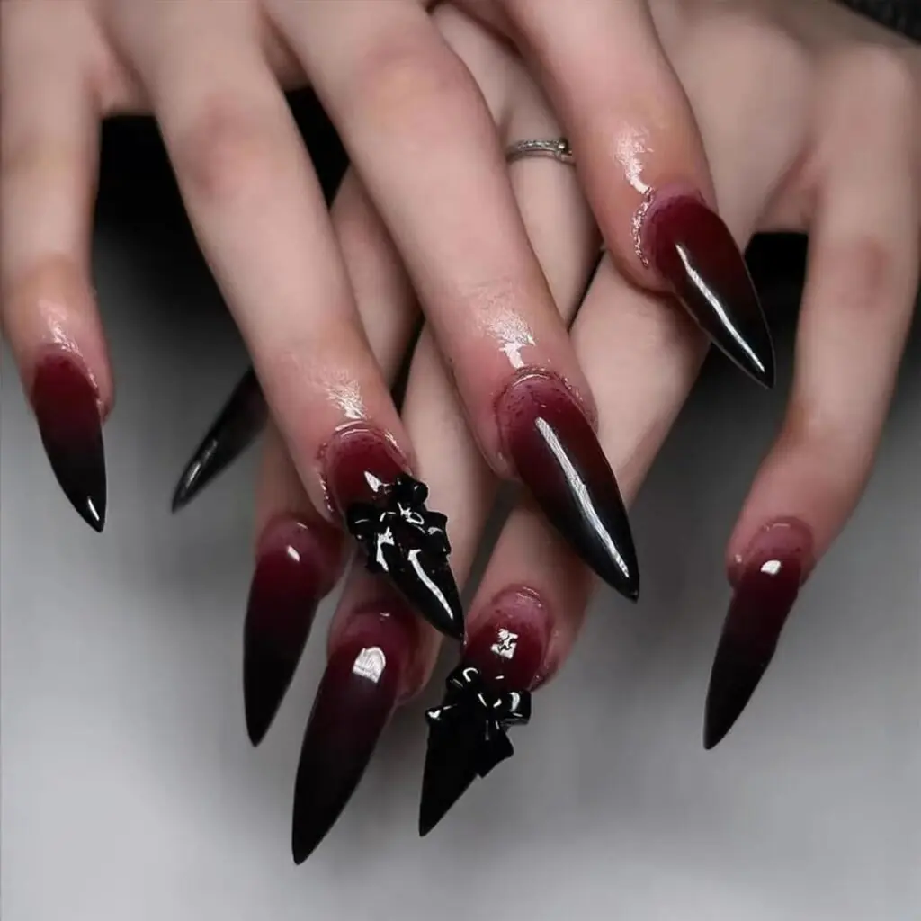 Halloween Long Stiletto False Nails