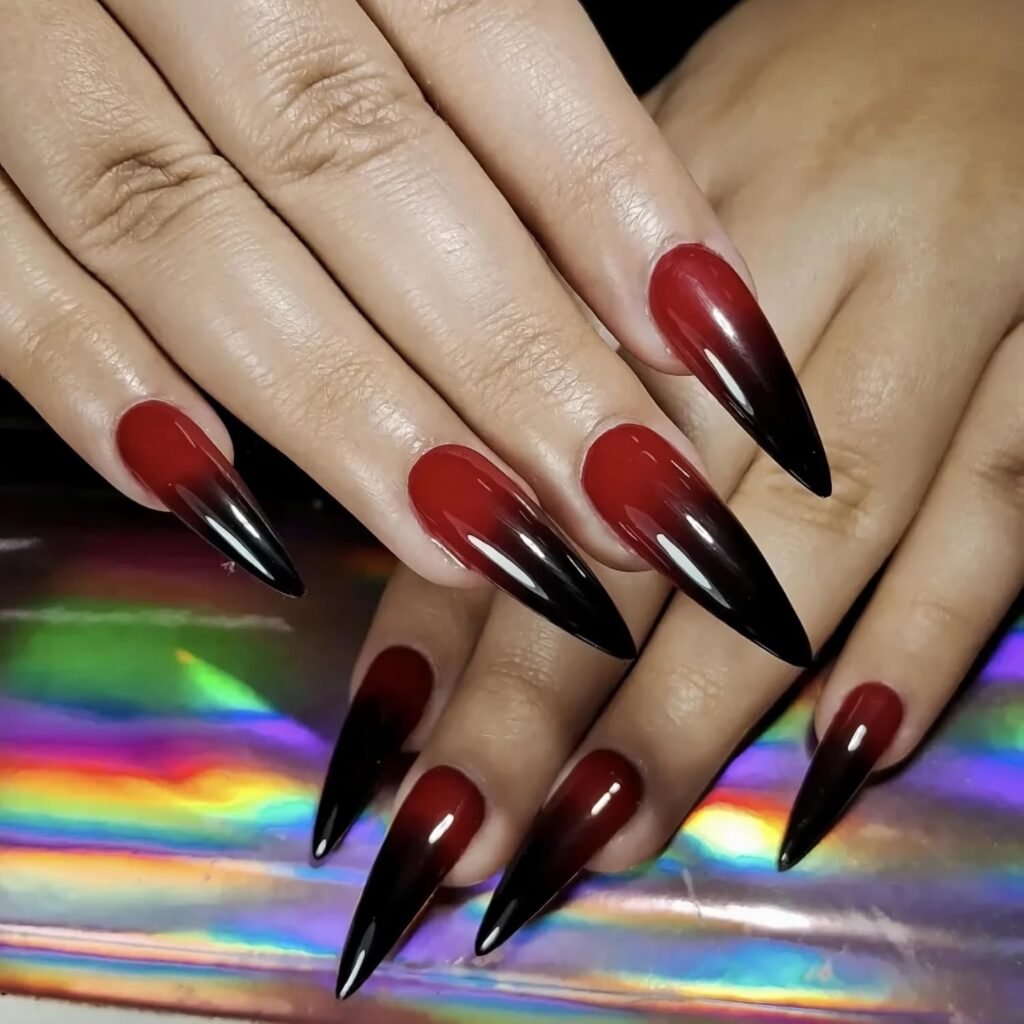 Punk Halloween Full Cover Acrylic False Nails