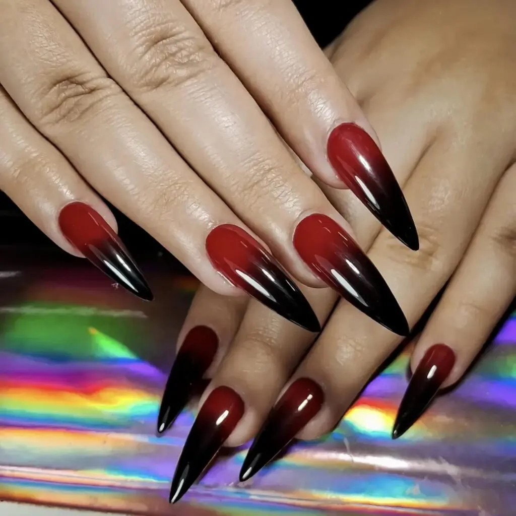 Punk Halloween Full Cover Acrylic False Nails