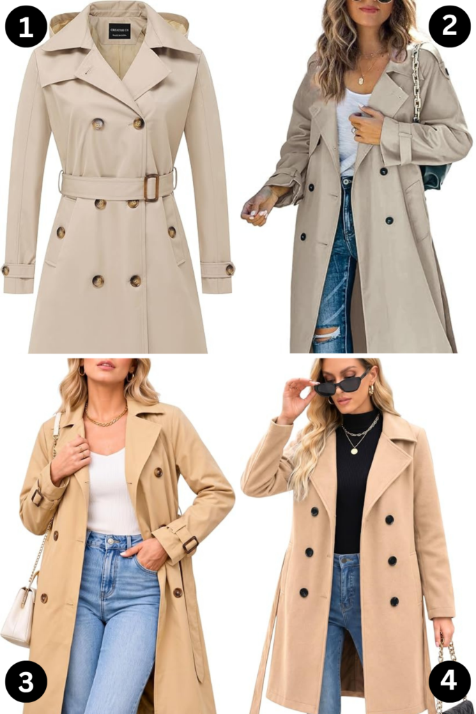 trench coats for fall