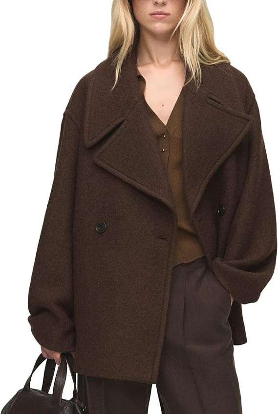 Double Breasted Short Peacoat