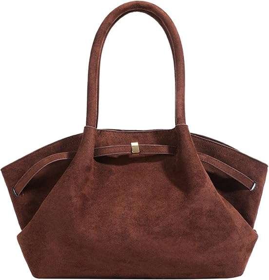 Faux Suede Tote Bag