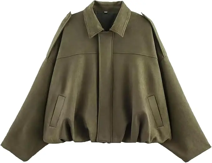Suede Bomber Jacket