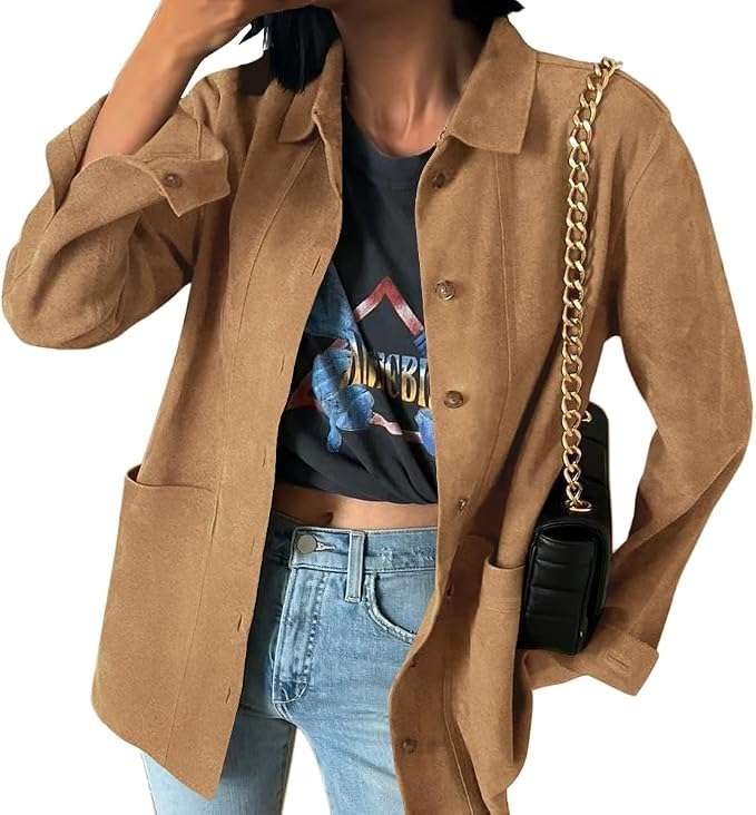 Womens Faux Suede Jackets