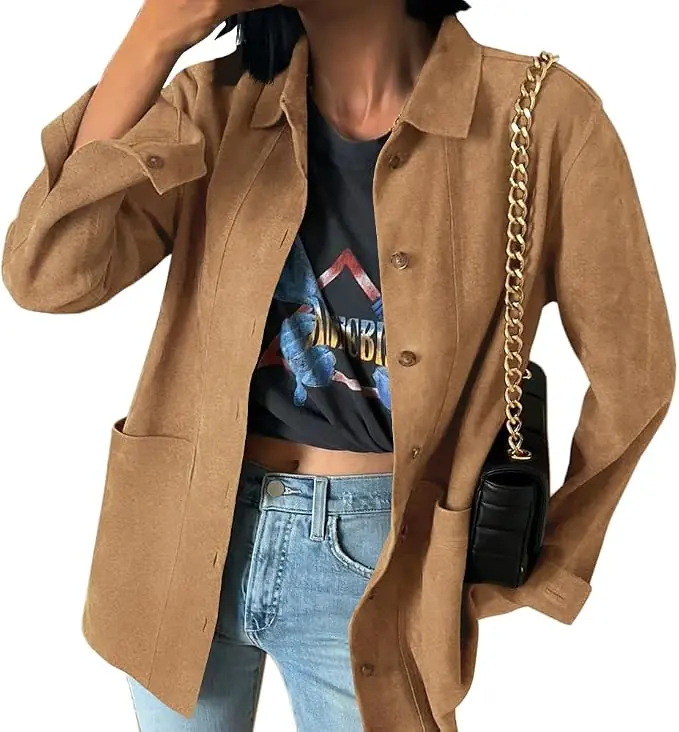 Womens Faux Suede Jackets