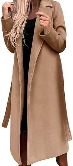 Woolen Blend Trench Coat