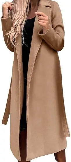 Woolen Blend Trench Coat
