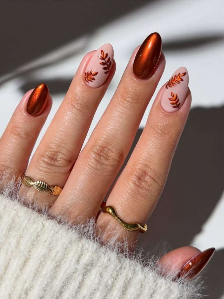 Copper Leaf and Burnt Orange