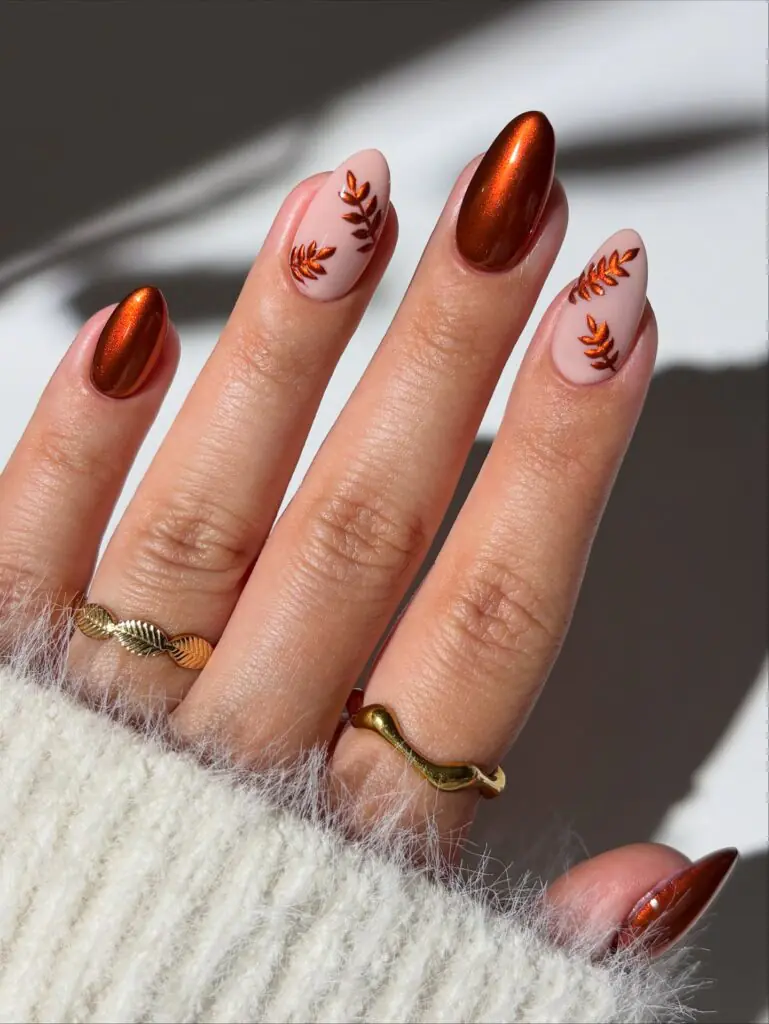 Copper Leaf and Burnt Orange