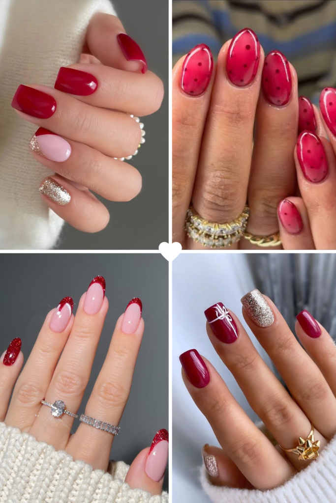 Cranberry Red Winter Nail Colors