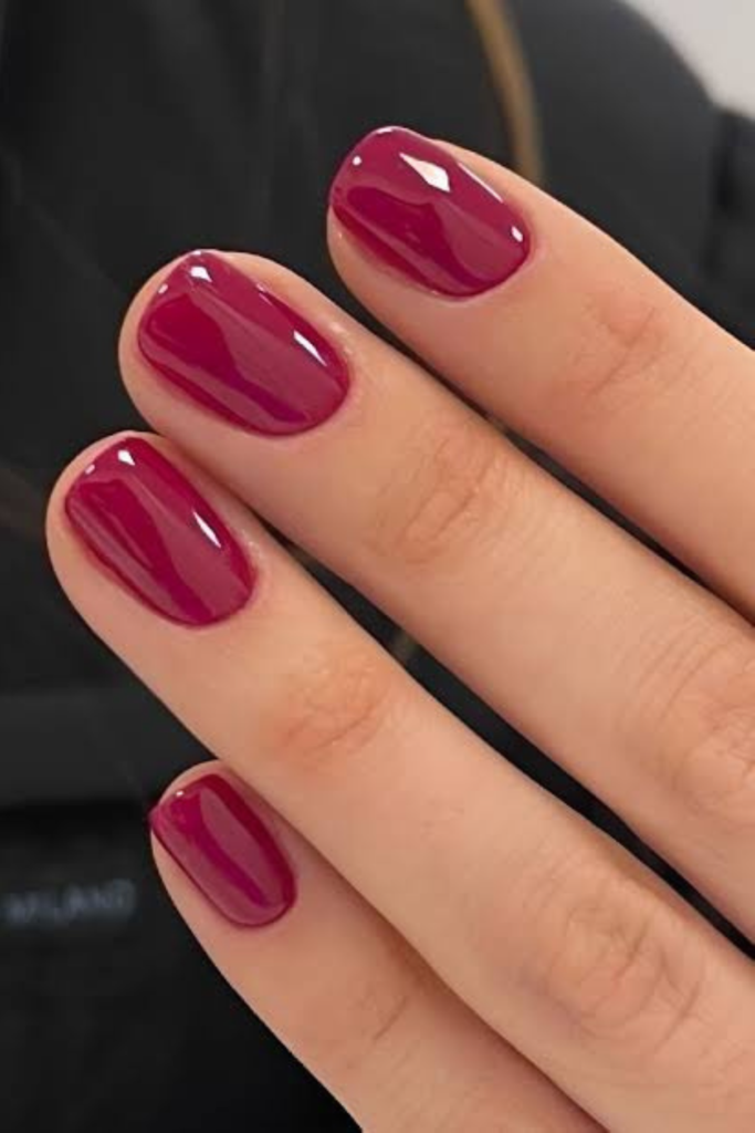 I couldn't finish this list without including cranberry red. There's something about this shade that feels naturally connected to November, especially as Thanksgiving approaches and we begin thinking about richer seasonal colors. Cranberry red has a slightly cooler, berry-toned appearance than traditional bright red. It's vivid enough to feel cheerful, but deep enough to work beautifully with autumn clothing. And while burgundy and dark cherry red both lean toward darker, more dramatic finishes, cranberry offers a fresher alternative.