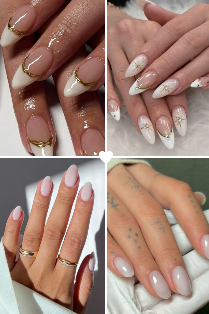 Milky White Winter Nail Color Ideas