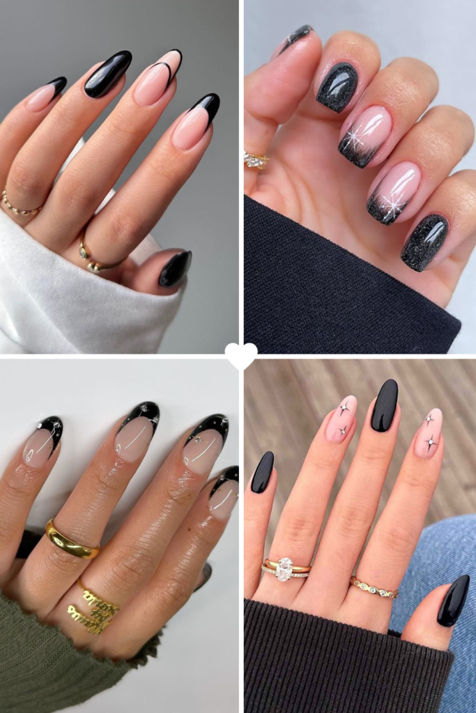 Onyx Black Winter Nail Color Ideas